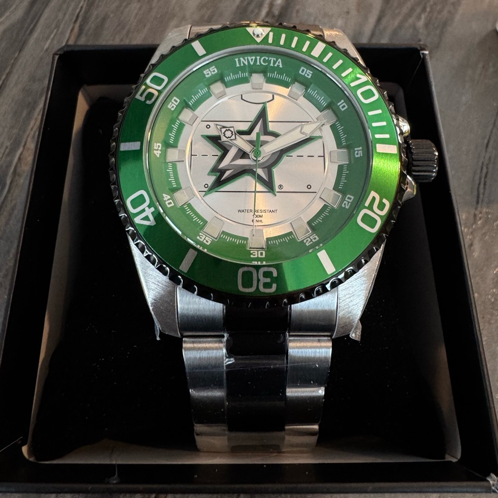 Invicta X NHL Dallas Stars Mens Watch 47mm Silver/Black (42249)